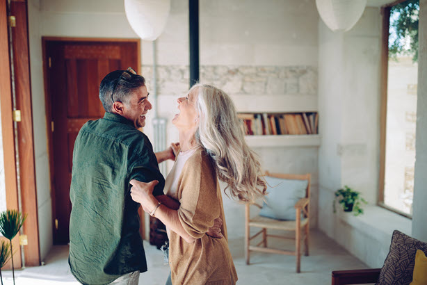 man and woman dancing